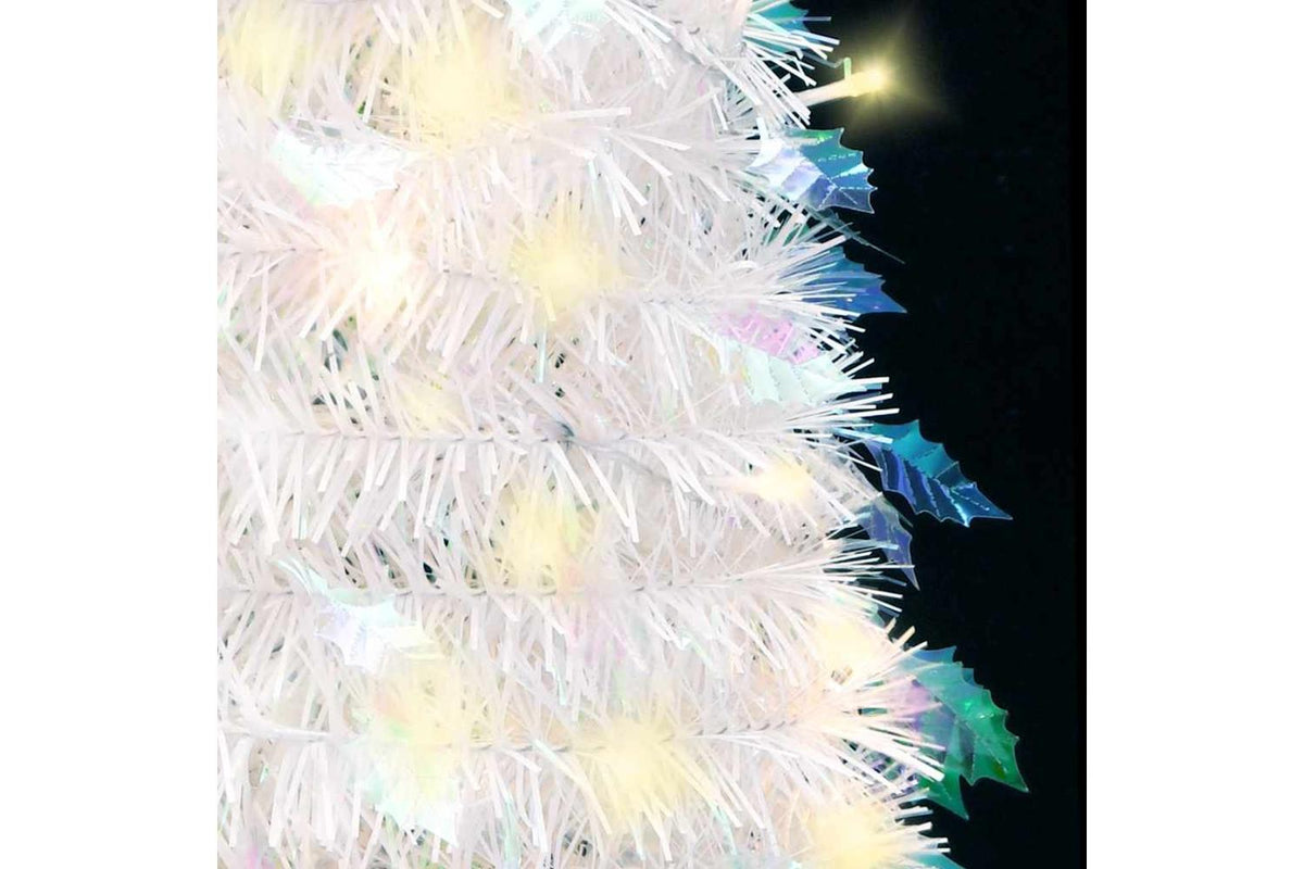 Vidaxl Artificial Christmas Tree Pop-up 50 Leds White 120 Cm-4