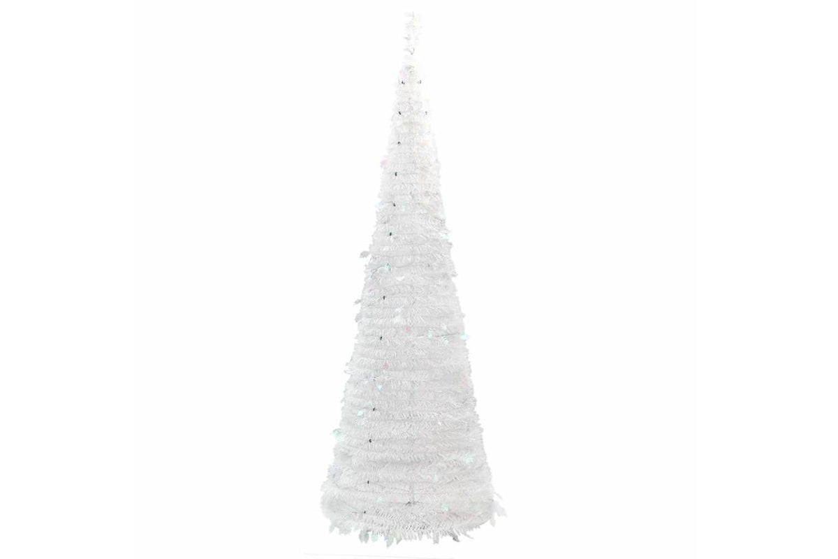 Vidaxl Artificial Christmas Tree Pop-up 150 Leds White 180 Cm-6