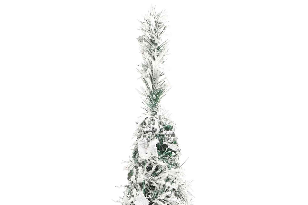 Vidaxl Artificial Christmas Tree Pop-up Flocked Snow 100 Leds 150 Cm-7