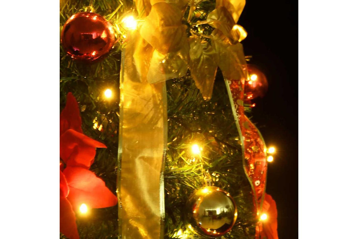 Vidaxl Artificial Christmas Tree Pop-up 50 Leds Green 120 Cm-3