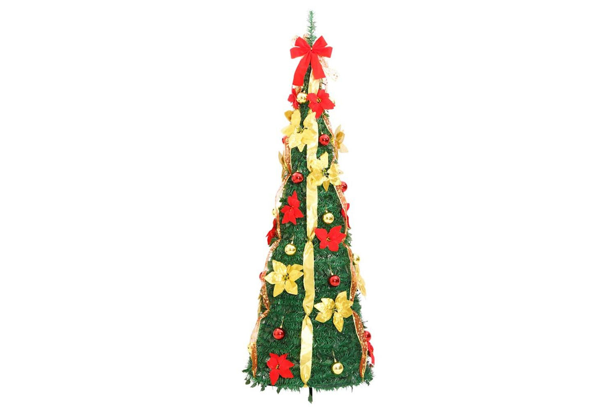 Vidaxl Artificial Christmas Tree Pop-up 150 Leds Green 180 Cm-5