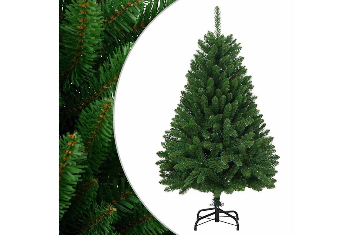 Vidaxl Artificial Hinged Christmas Tree With Stand Green 120 Cm