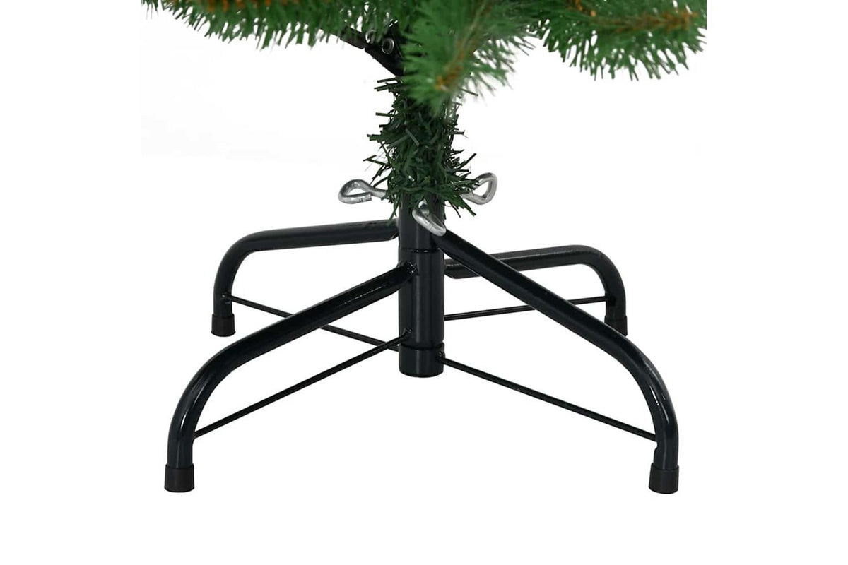 Vidaxl Artificial Hinged Christmas Tree With Stand Green 120 Cm-5