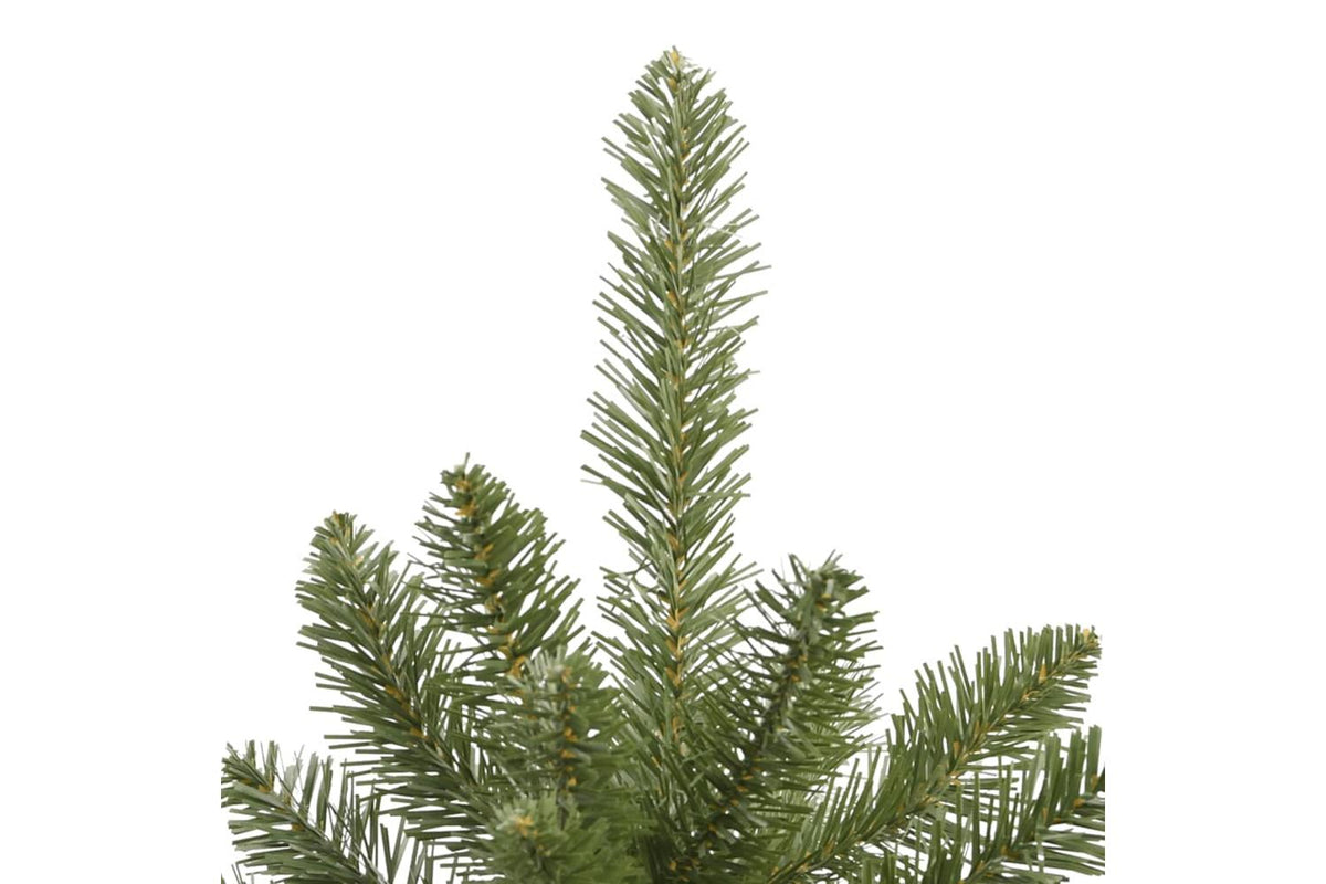 Vidaxl Artificial Hinged Christmas Tree With Stand Green 210 Cm-3