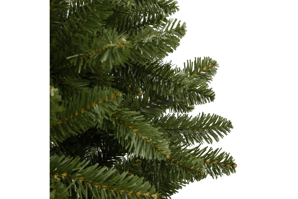 Vidaxl Artificial Hinged Christmas Tree With Stand Green 210 Cm-4