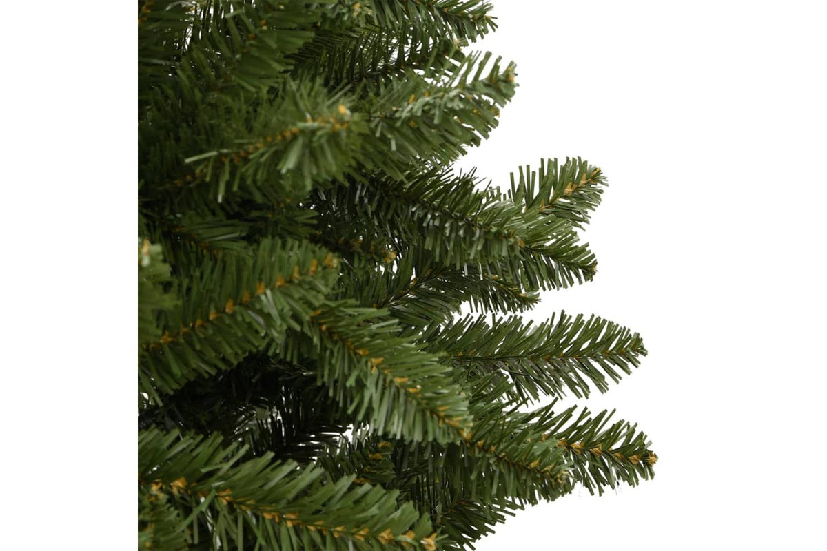 Vidaxl Artificial Hinged Christmas Tree With Stand Green 240 Cm-4