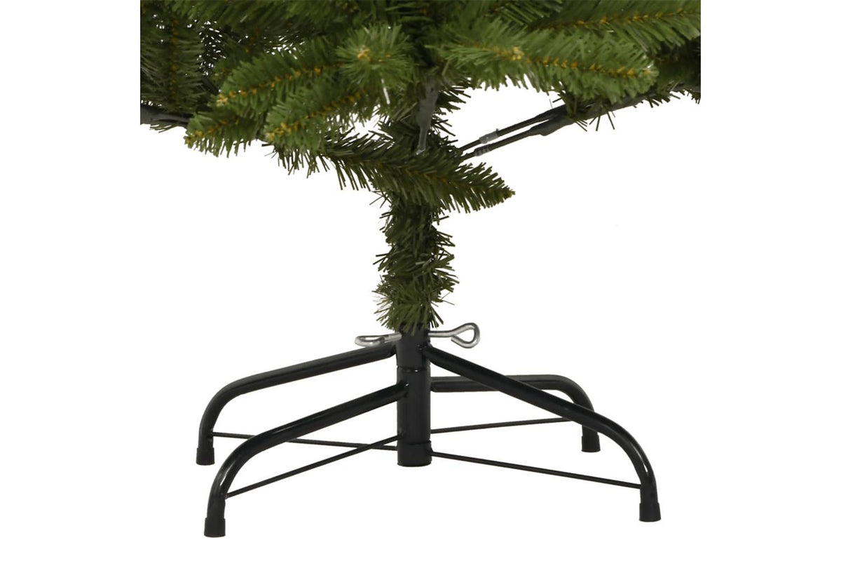Vidaxl Artificial Hinged Christmas Tree With Stand Green 240 Cm-5