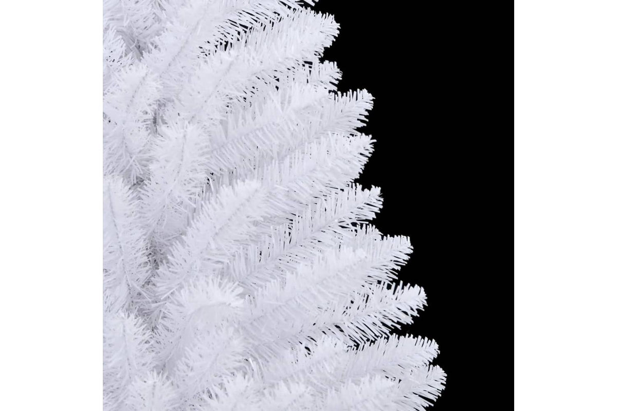 Vidaxl Artificial Hinged Christmas Tree With Stand White 120 Cm-4