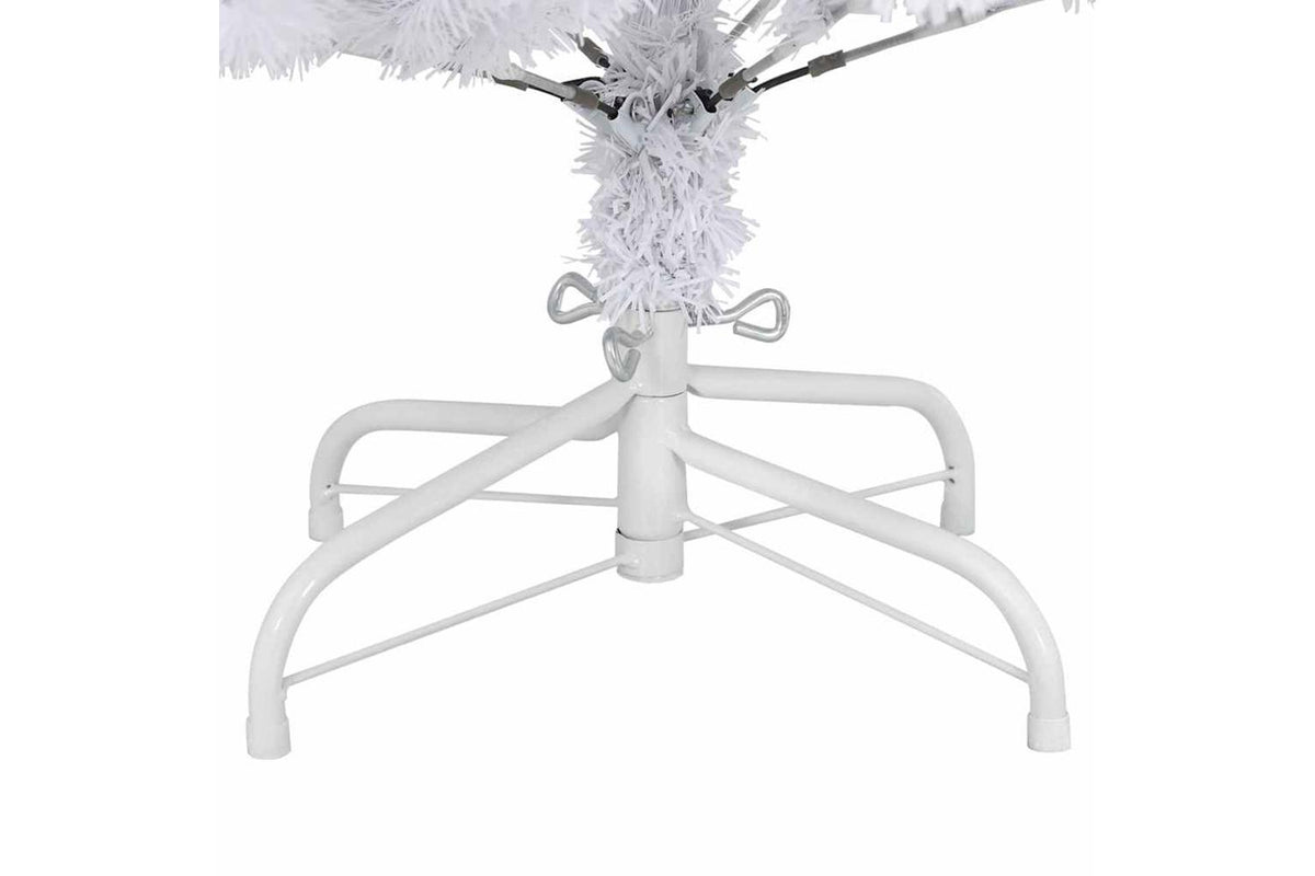 Vidaxl Artificial Hinged Christmas Tree With Stand White 120 Cm-5