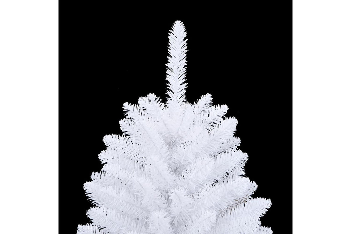 Vidaxl Artificial Hinged Christmas Tree With Stand White 150 Cm-3