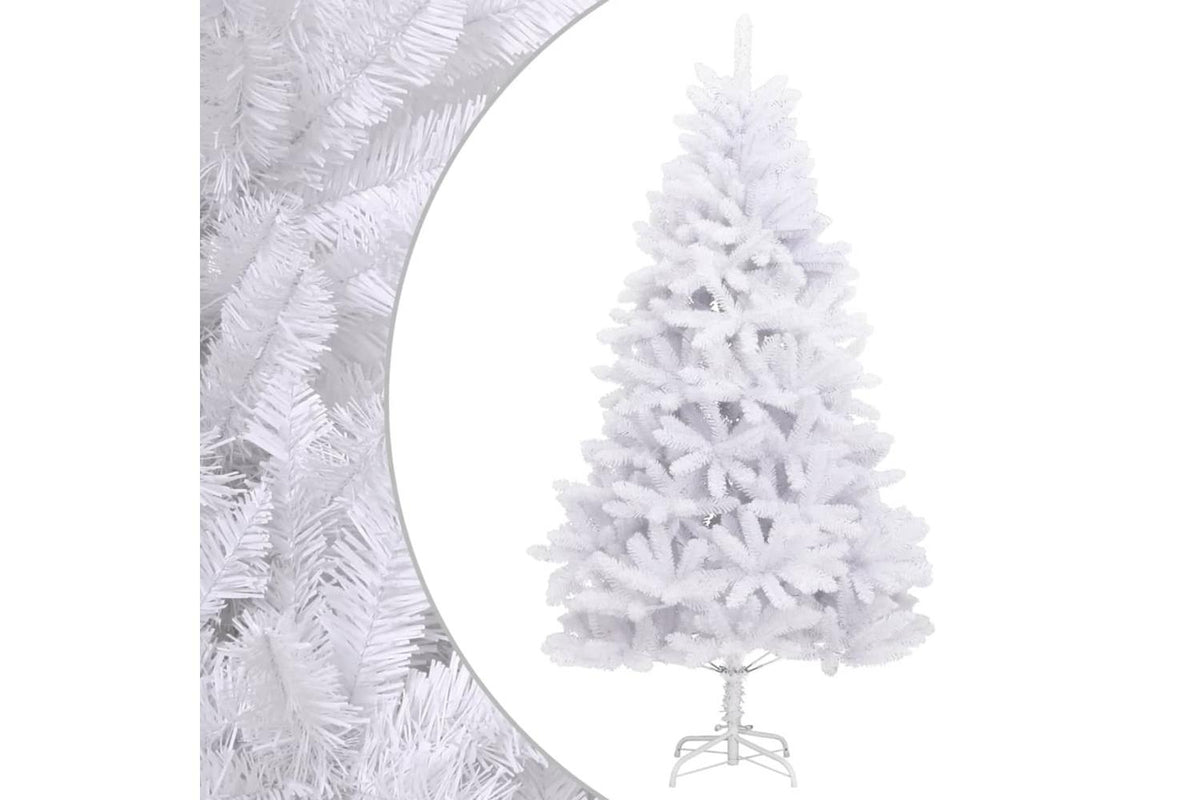 Vidaxl Artificial Hinged Christmas Tree With Stand White 270 Cm