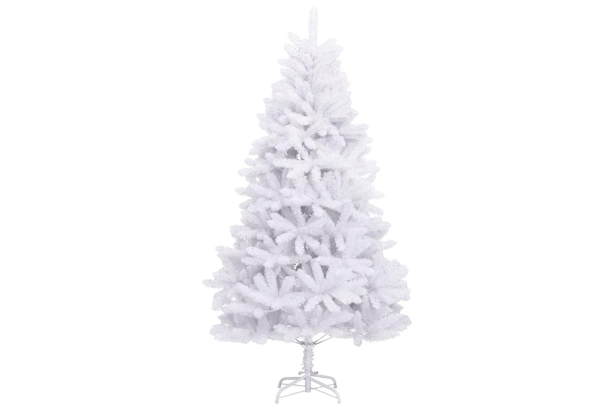 Vidaxl Artificial Hinged Christmas Tree With Stand White 270 Cm-2