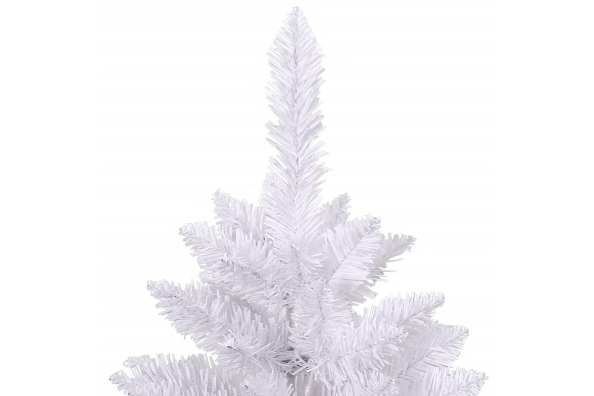 Vidaxl Artificial Hinged Christmas Tree With Stand White 270 Cm-3