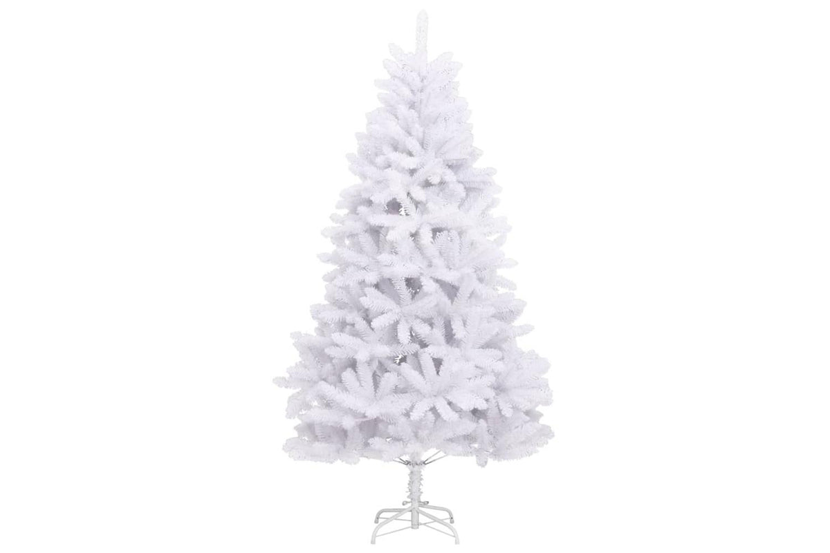 Vidaxl Artificial Hinged Christmas Tree With Stand White 300 Cm-2