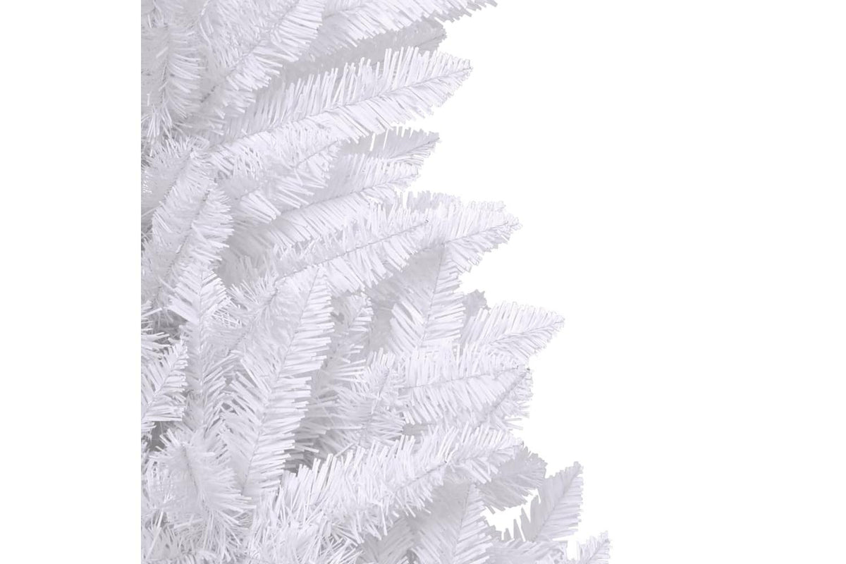 Vidaxl Artificial Hinged Christmas Tree With Stand White 300 Cm-5
