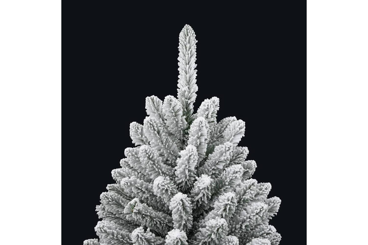 Vidaxl Artificial Hinged Christmas Tree With Flocked Snow 120 Cm-3
