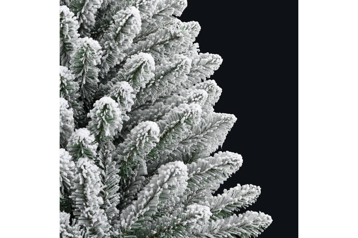 Vidaxl Artificial Hinged Christmas Tree With Flocked Snow 120 Cm-4