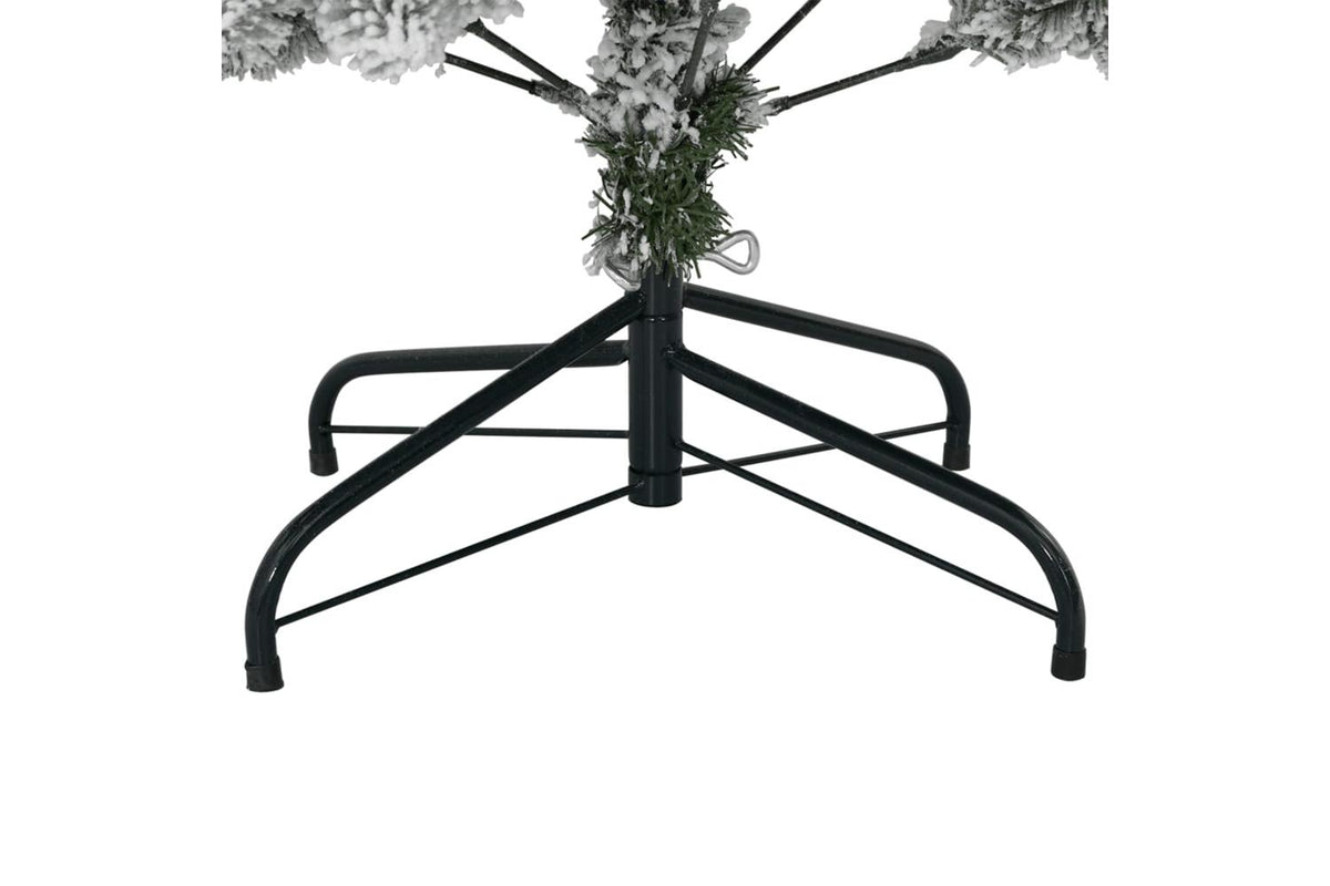 Vidaxl Artificial Hinged Christmas Tree With Flocked Snow 120 Cm-5