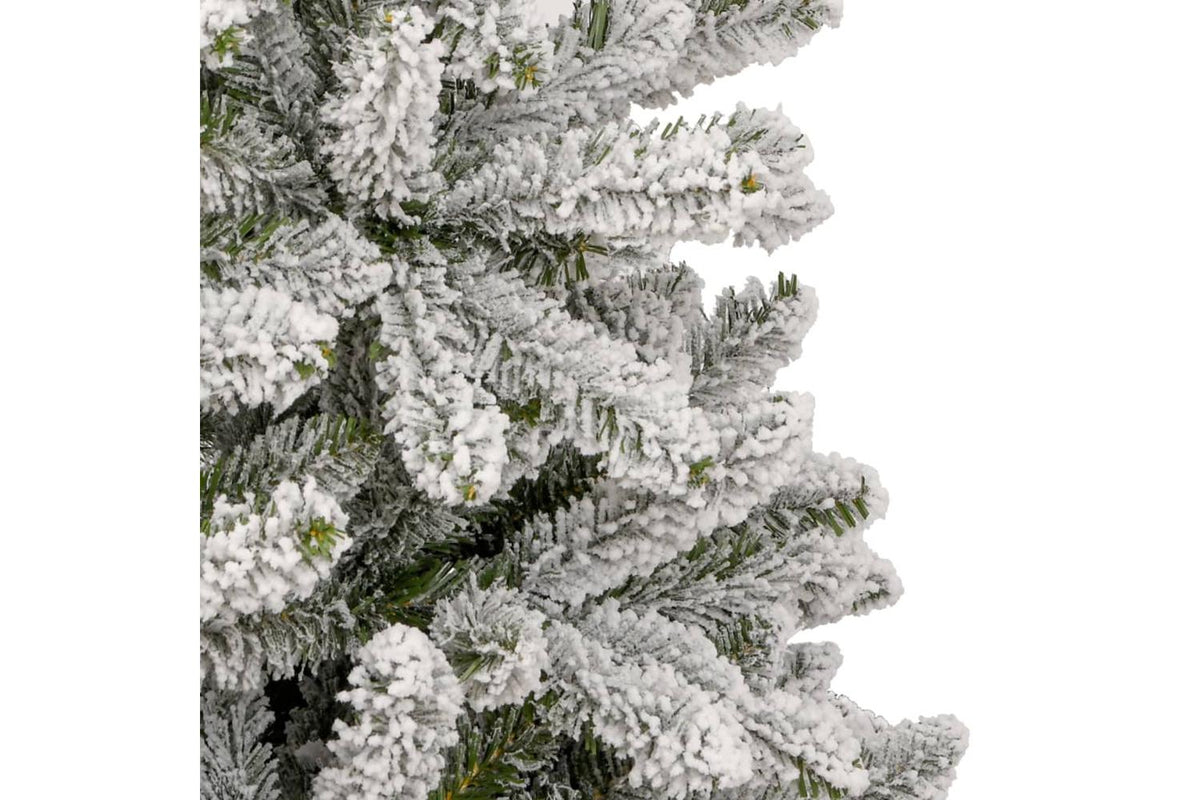 Vidaxl Artificial Hinged Christmas Tree With Flocked Snow 240 Cm-5