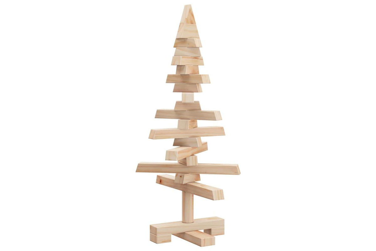 Vidaxl Wooden Christmas Tree For Decoration 60 Cm Solid Wood Pine