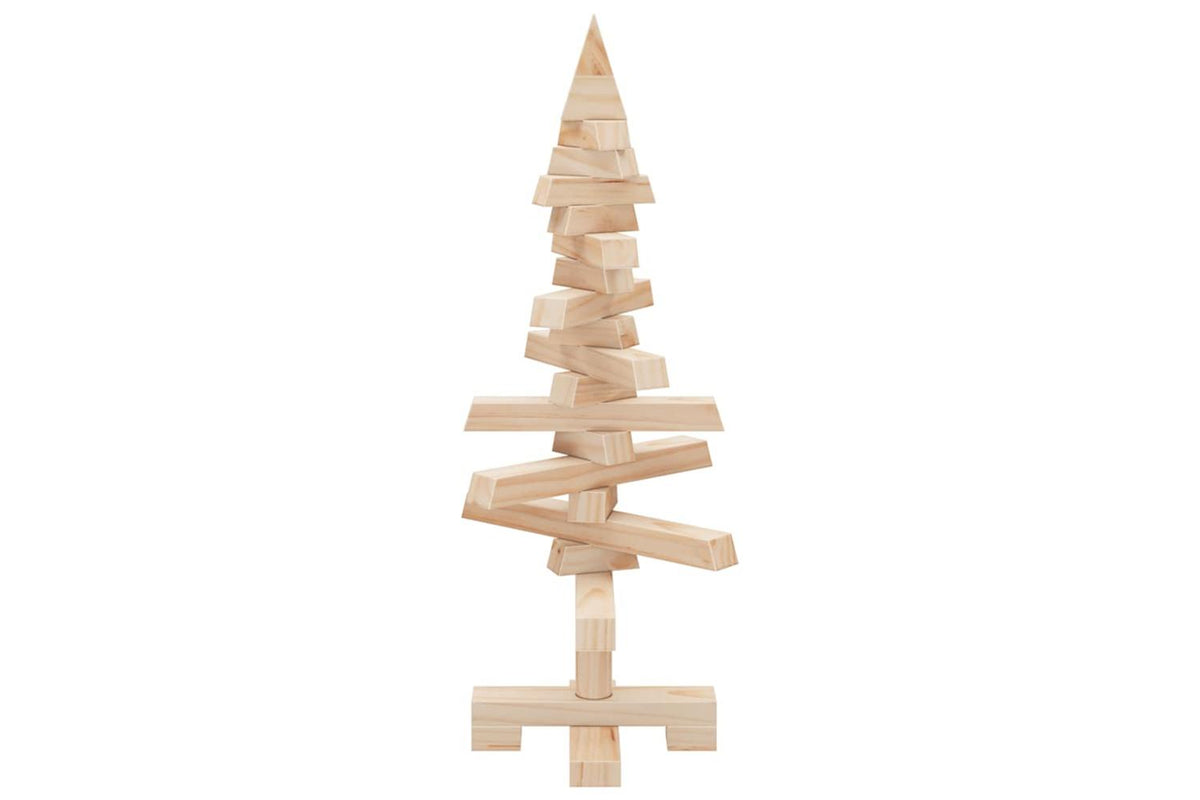 Vidaxl Wooden Christmas Tree For Decoration 60 Cm Solid Wood Pine-5