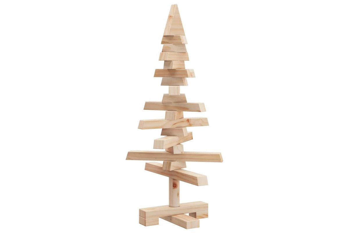 Vidaxl Wooden Christmas Tree For Decoration 60 Cm Solid Wood Pine-6