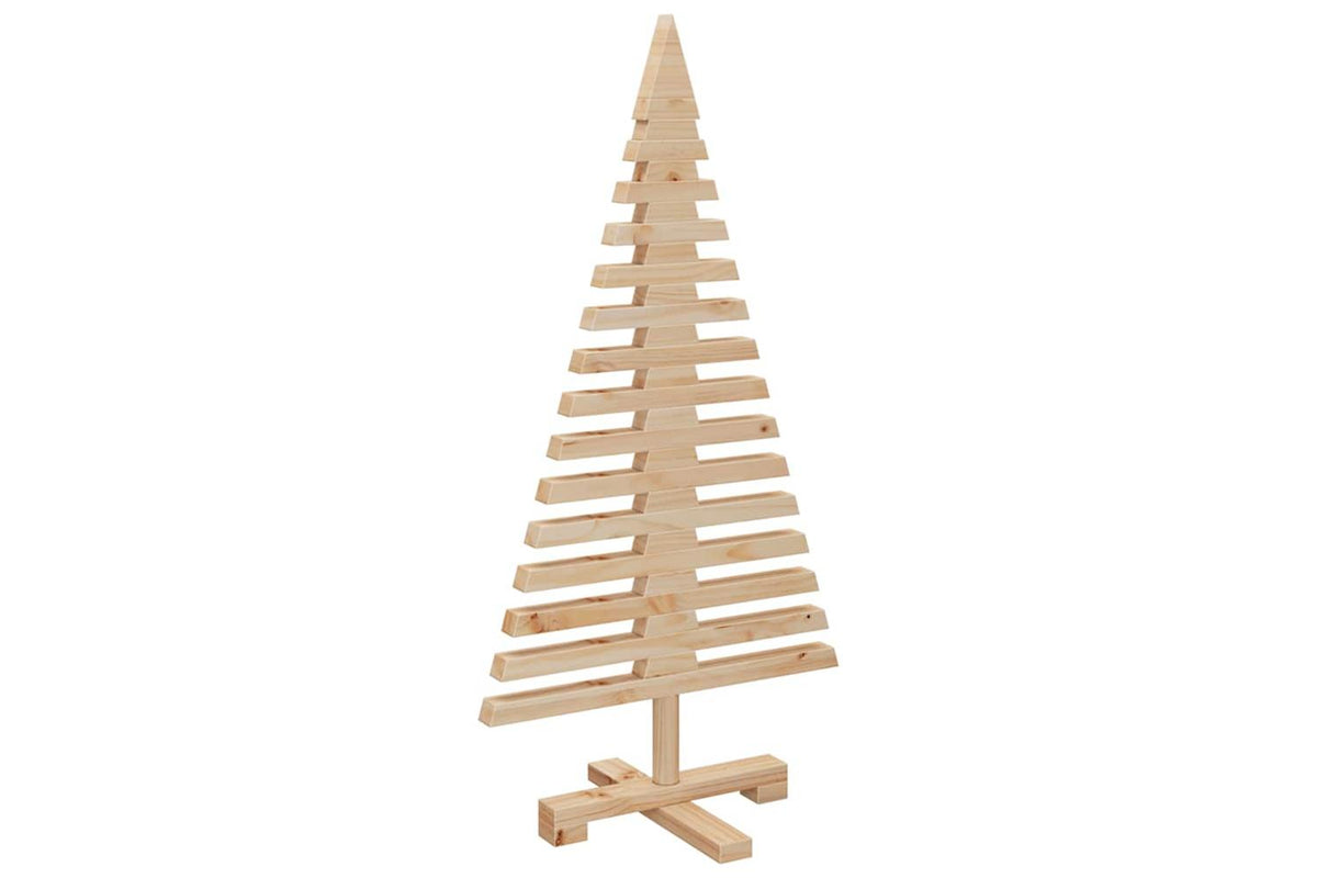 Vidaxl Wooden Christmas Tree For Decoration 90 Cm Solid Wood Pine-4