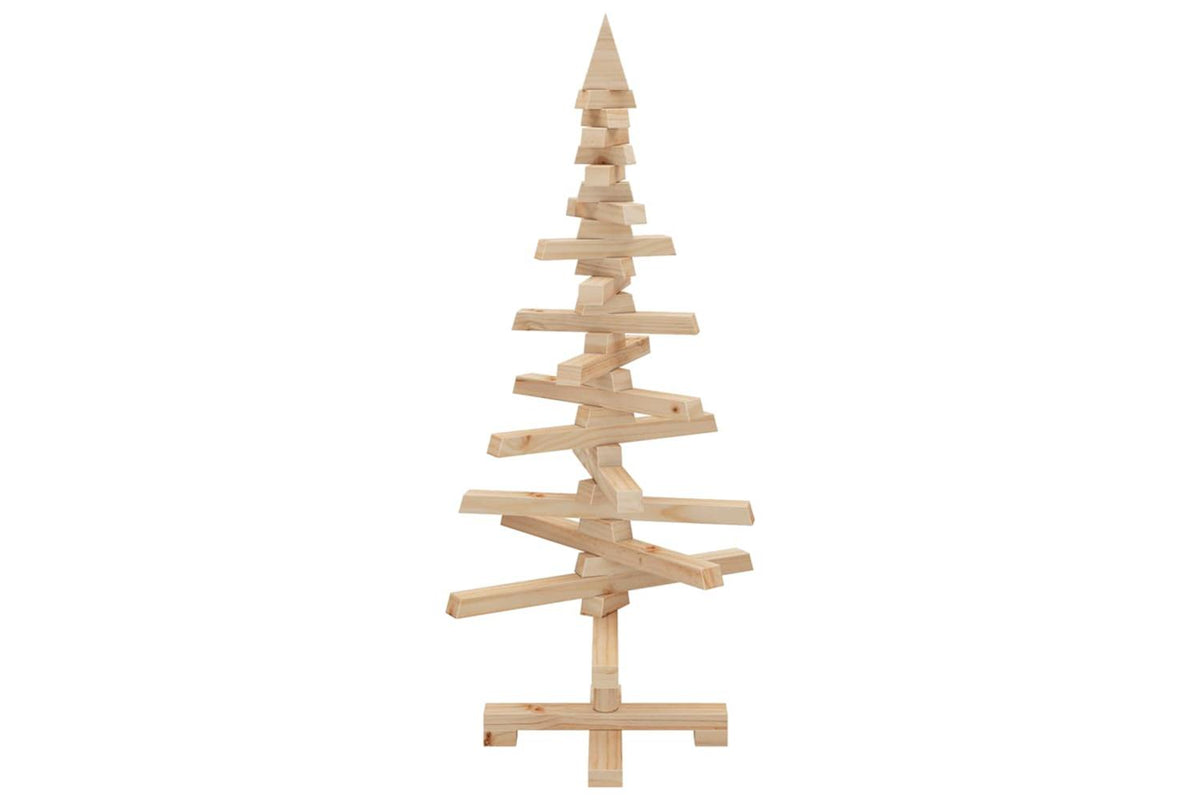 Vidaxl Wooden Christmas Tree For Decoration 90 Cm Solid Wood Pine-5