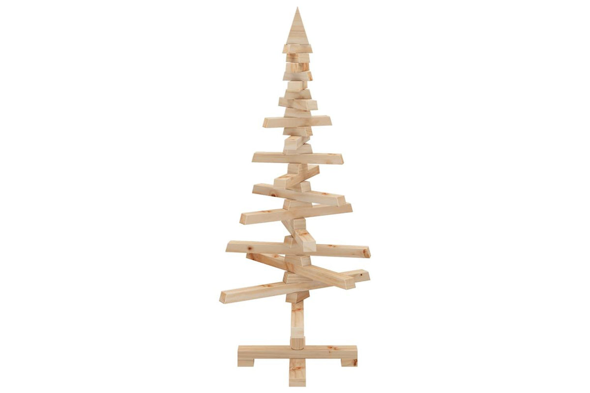 Vidaxl Wooden Christmas Tree For Decoration 90 Cm Solid Wood Pine-6