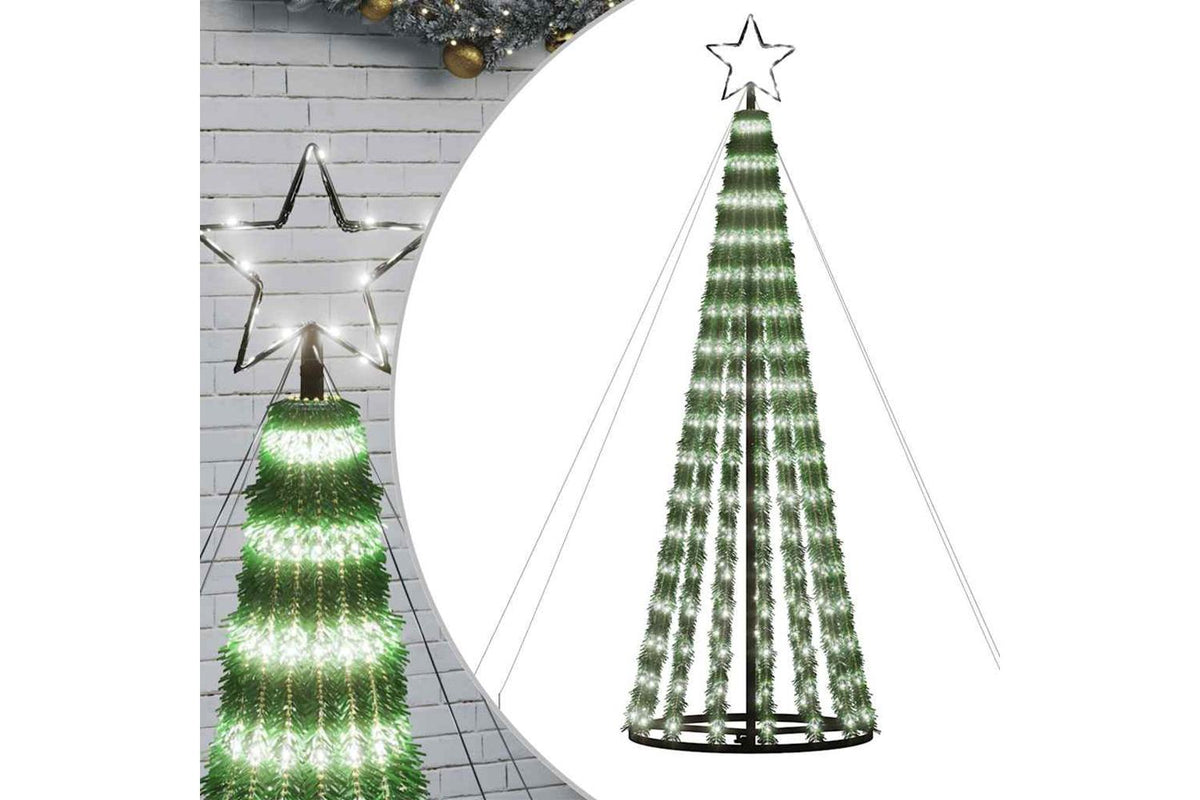 Vidaxl Led Christmas Tree 275 Leds Cold White 180 Cm-2