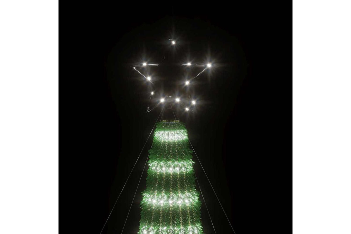Vidaxl Led Christmas Tree 275 Leds Cold White 180 Cm-9