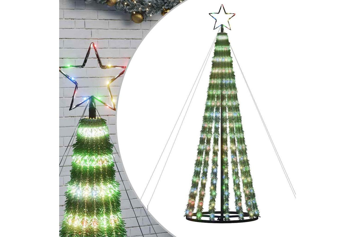 Vidaxl Led Christmas Tree 275 Leds Colourful 180 Cm-2