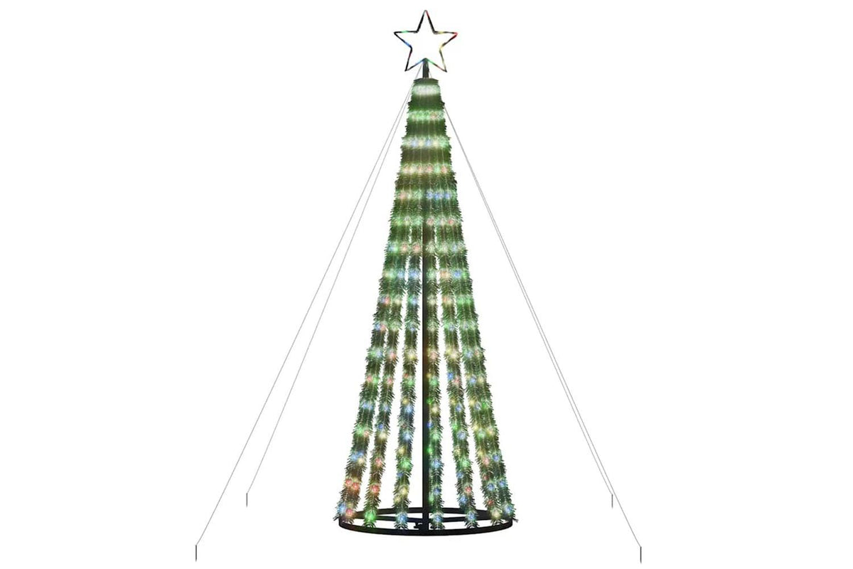 Vidaxl Led Christmas Tree 275 Leds Colourful 180 Cm-3