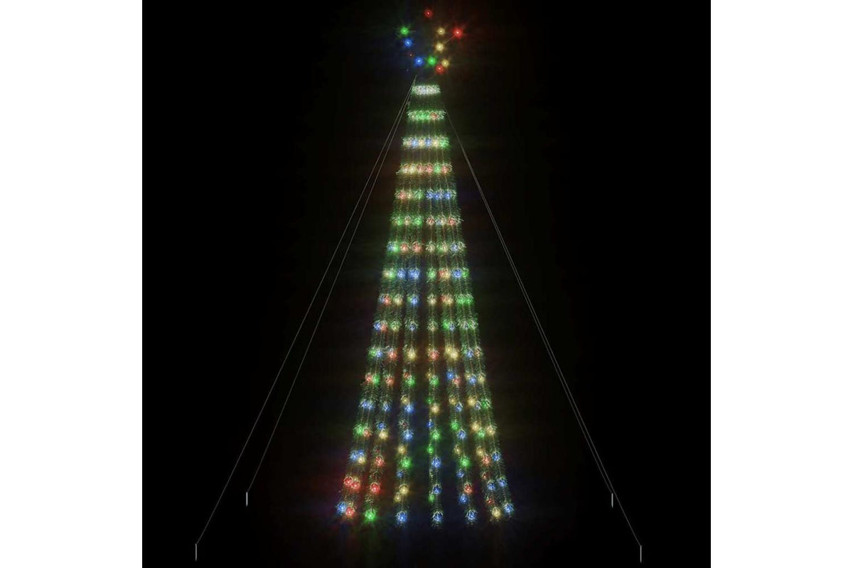 Vidaxl Led Christmas Tree 275 Leds Colourful 180 Cm-8