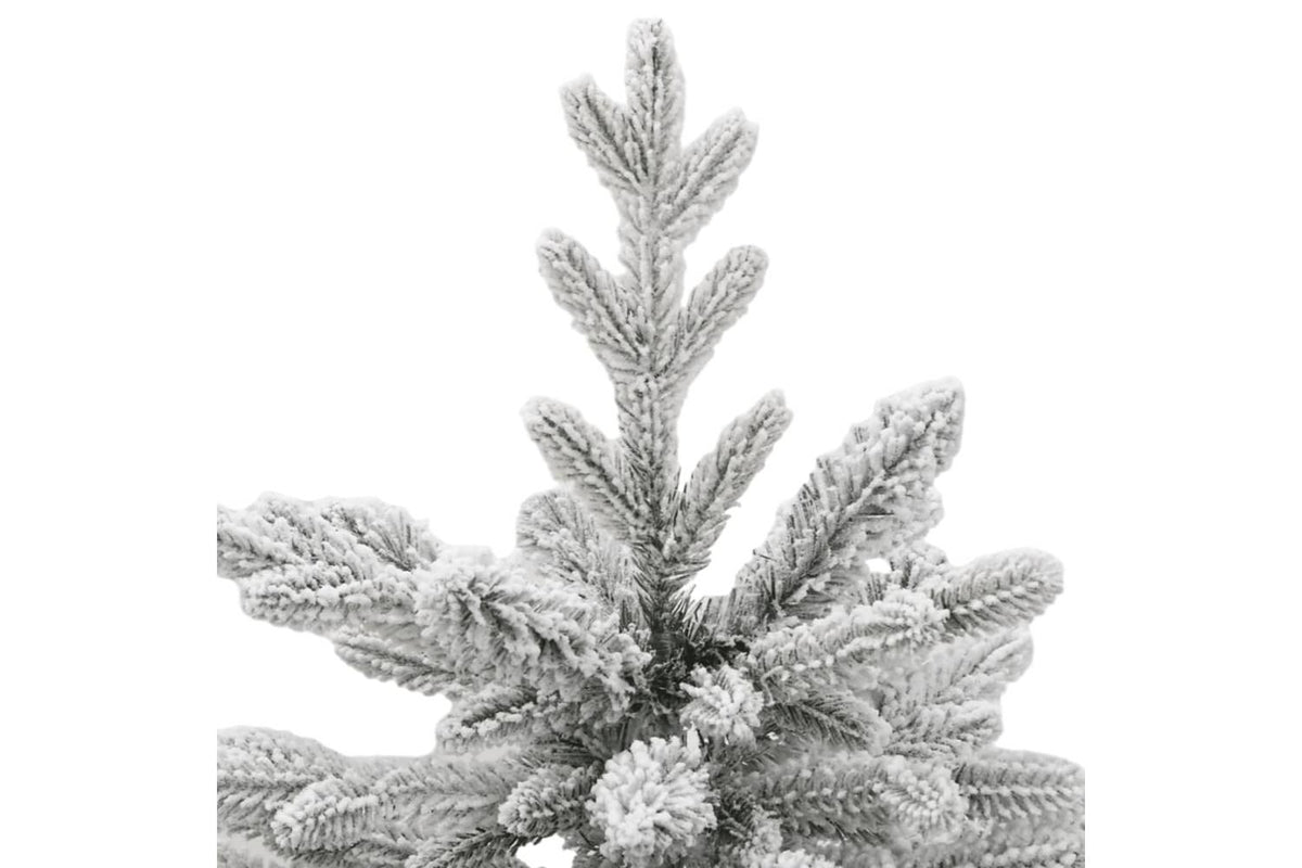 Vidaxl Artificial Hinged Christmas Tree With Flocked Snow 150 Cm-3