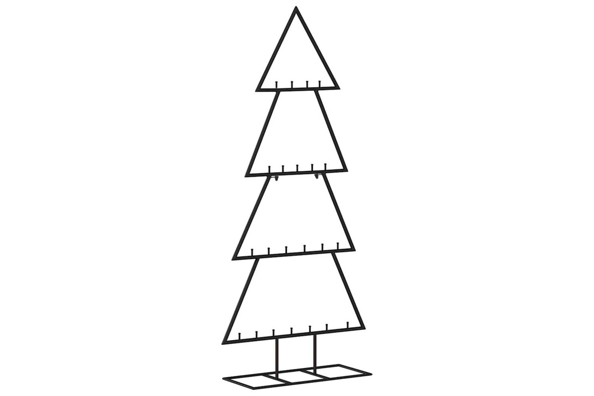 Vidaxl Metal Christmas Tree For Decoration Black 125 Cm