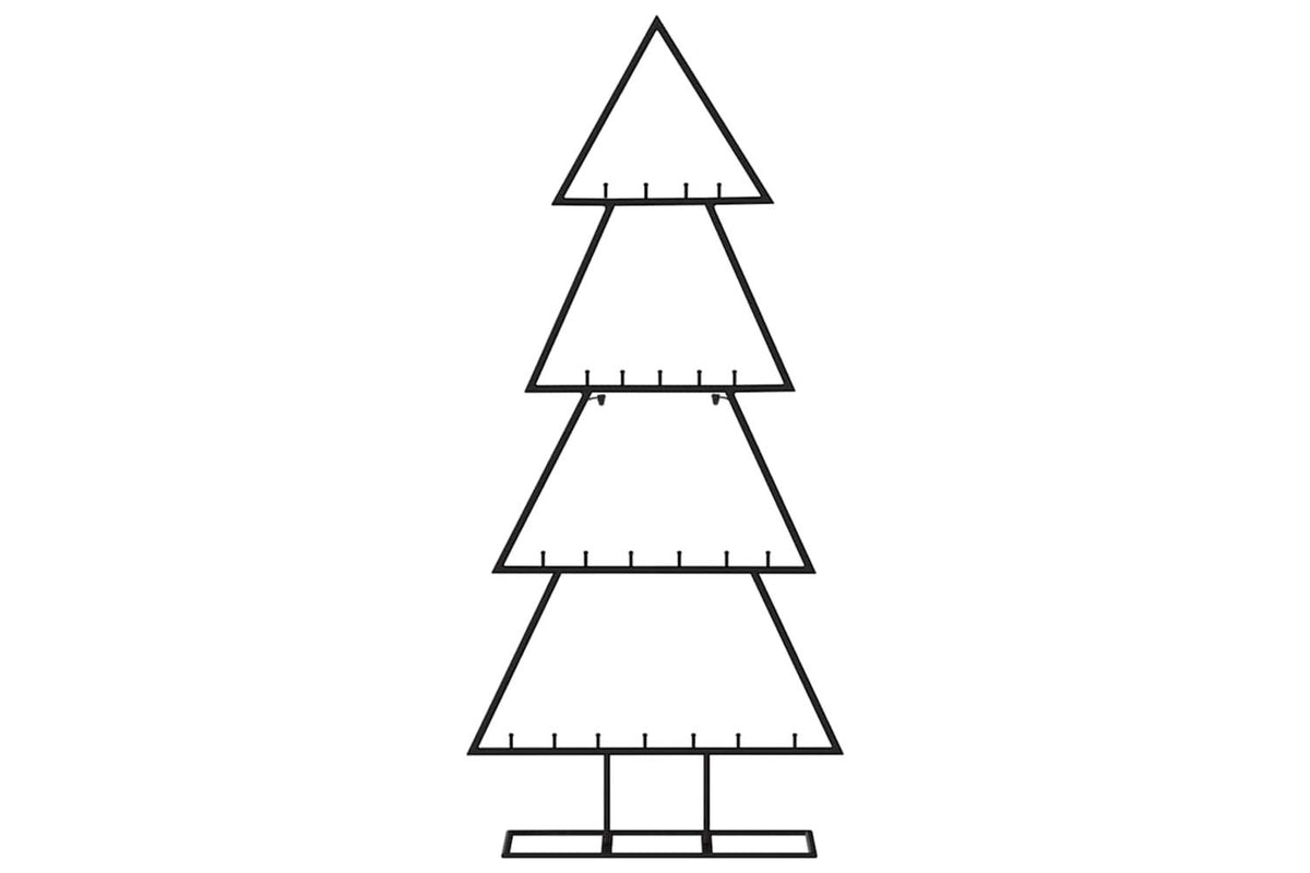Vidaxl Metal Christmas Tree For Decoration Black 125 Cm-3