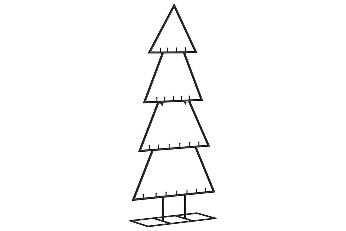 Vidaxl Metal Christmas Tree For Decoration Black 125 Cm-5