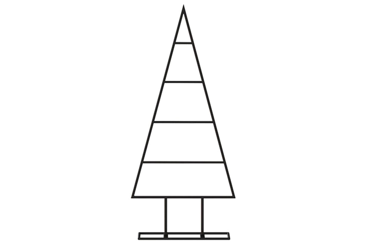 Vidaxl Metal Christmas Tree For Decoration Black 60 Cm-3