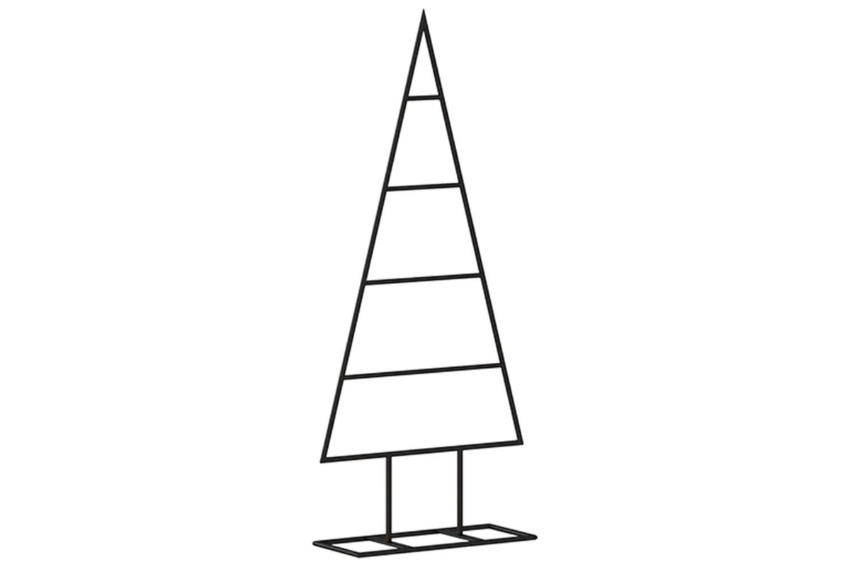 Vidaxl Metal Christmas Tree For Decoration Black 60 Cm-5