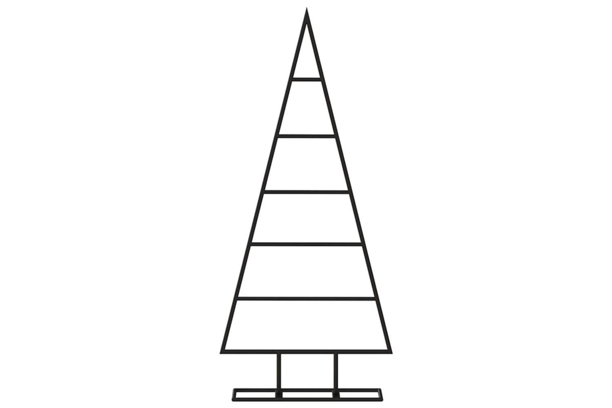 Vidaxl Metal Christmas Tree For Decoration Black 90 Cm-3