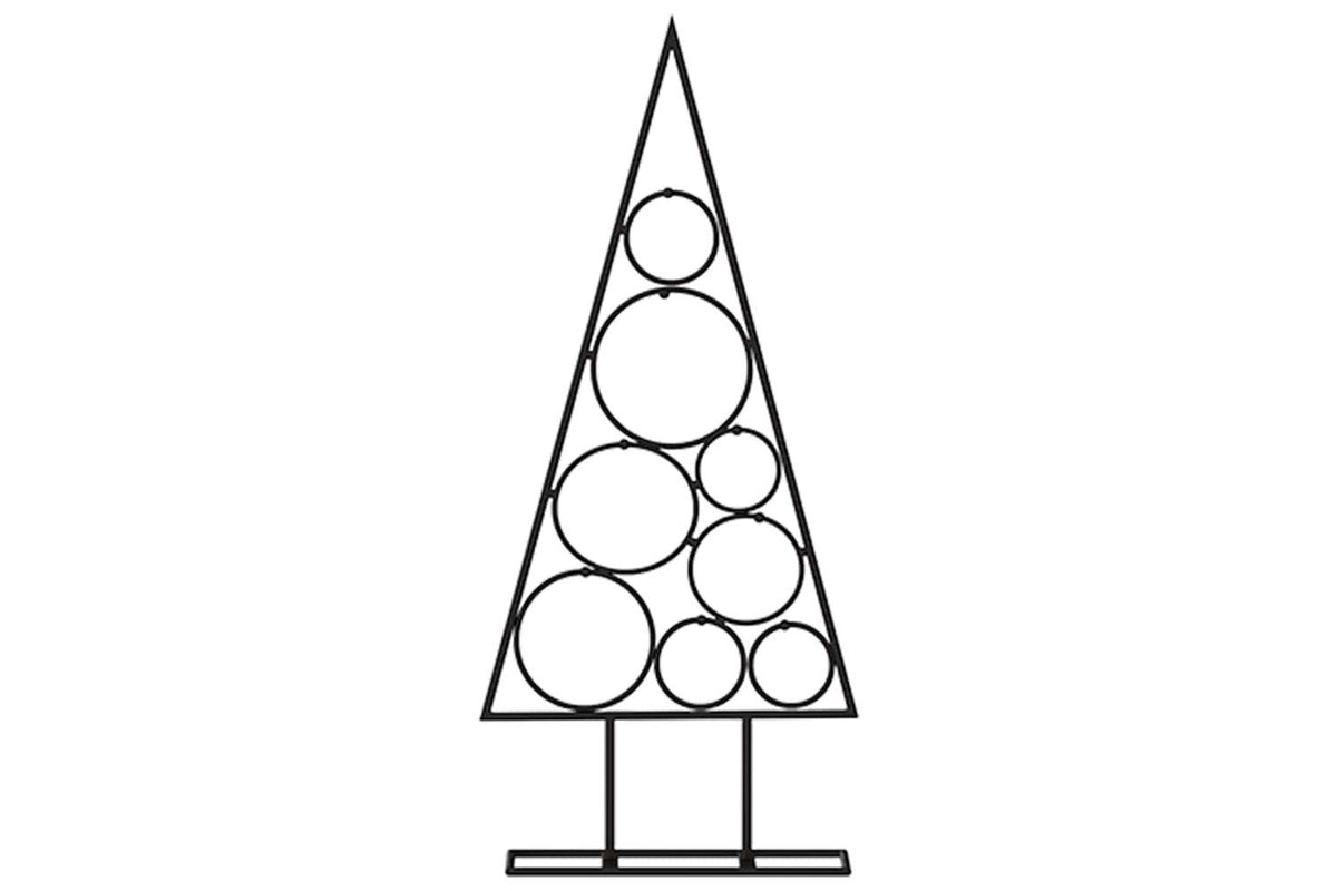 Vidaxl Metal Christmas Tree For Decoration Black 60 Cm-3