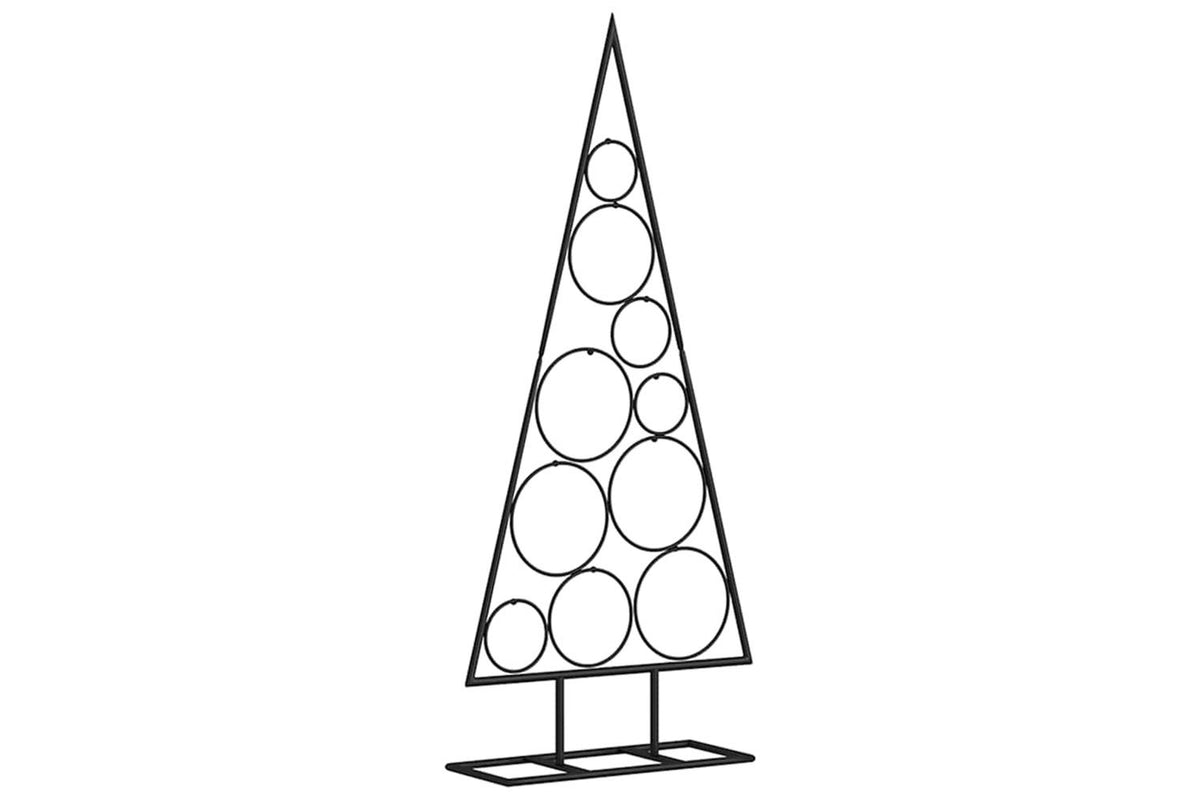 Vidaxl Metal Christmas Tree For Decoration Black 90 Cm-5