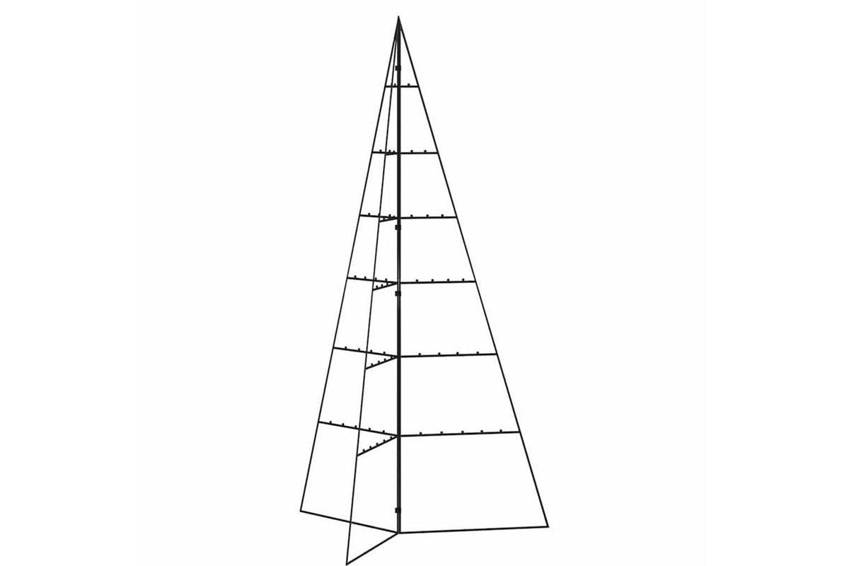 Vidaxl Metal Christmas Tree For Decoration Black 140 Cm-5