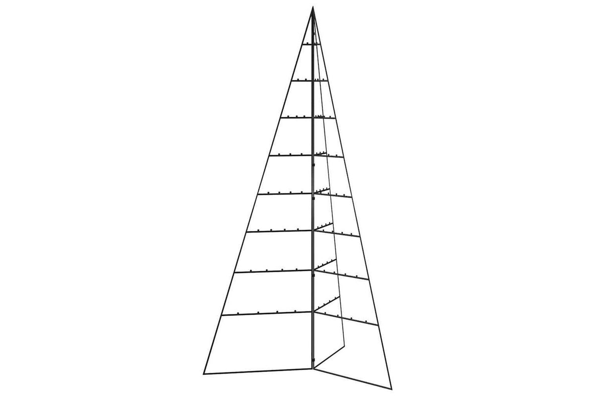 Vidaxl Metal Christmas Tree For Decoration Black 180 Cm