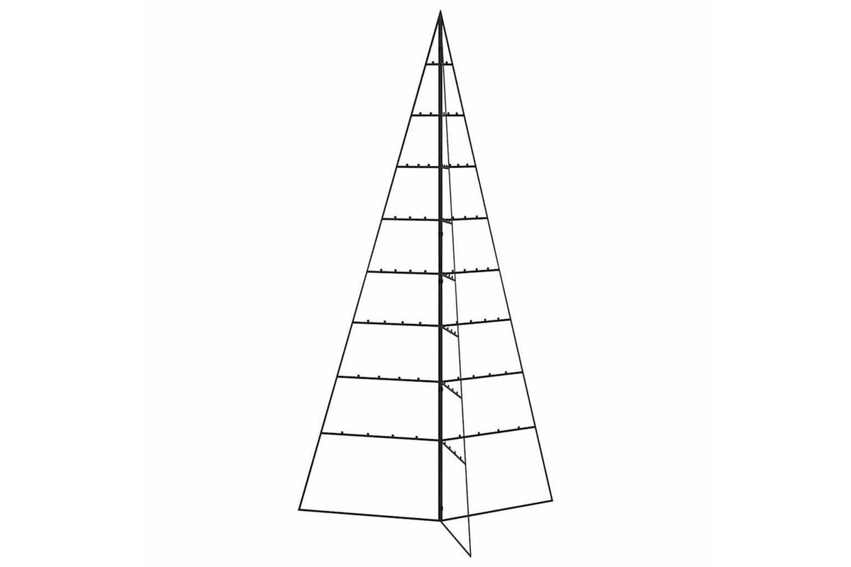 Vidaxl Metal Christmas Tree For Decoration Black 180 Cm-4