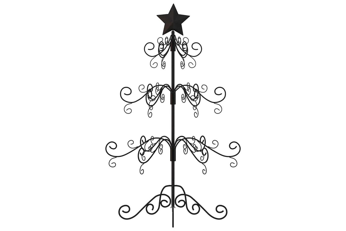 Vidaxl Metal Christmas Tree For Decoration Black 90 Cm-3