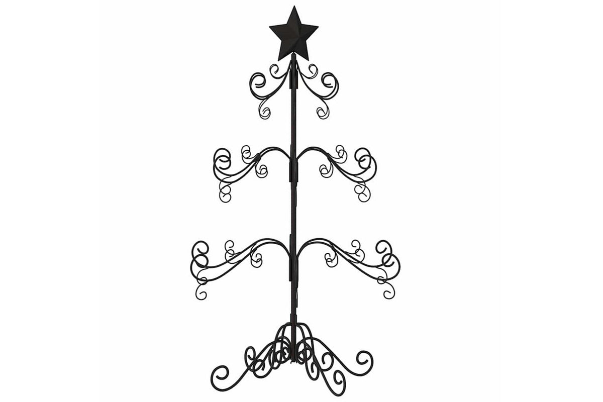 Vidaxl Metal Christmas Tree For Decoration Black 90 Cm-4