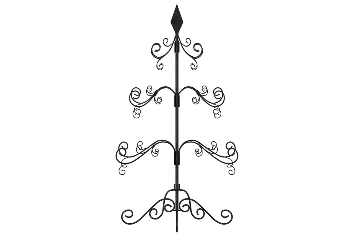 Vidaxl Metal Christmas Tree For Decoration Black 90 Cm-5
