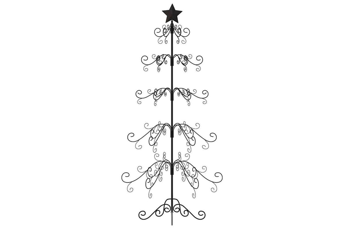 Vidaxl Metal Christmas Tree For Decoration Black 150 Cm-3